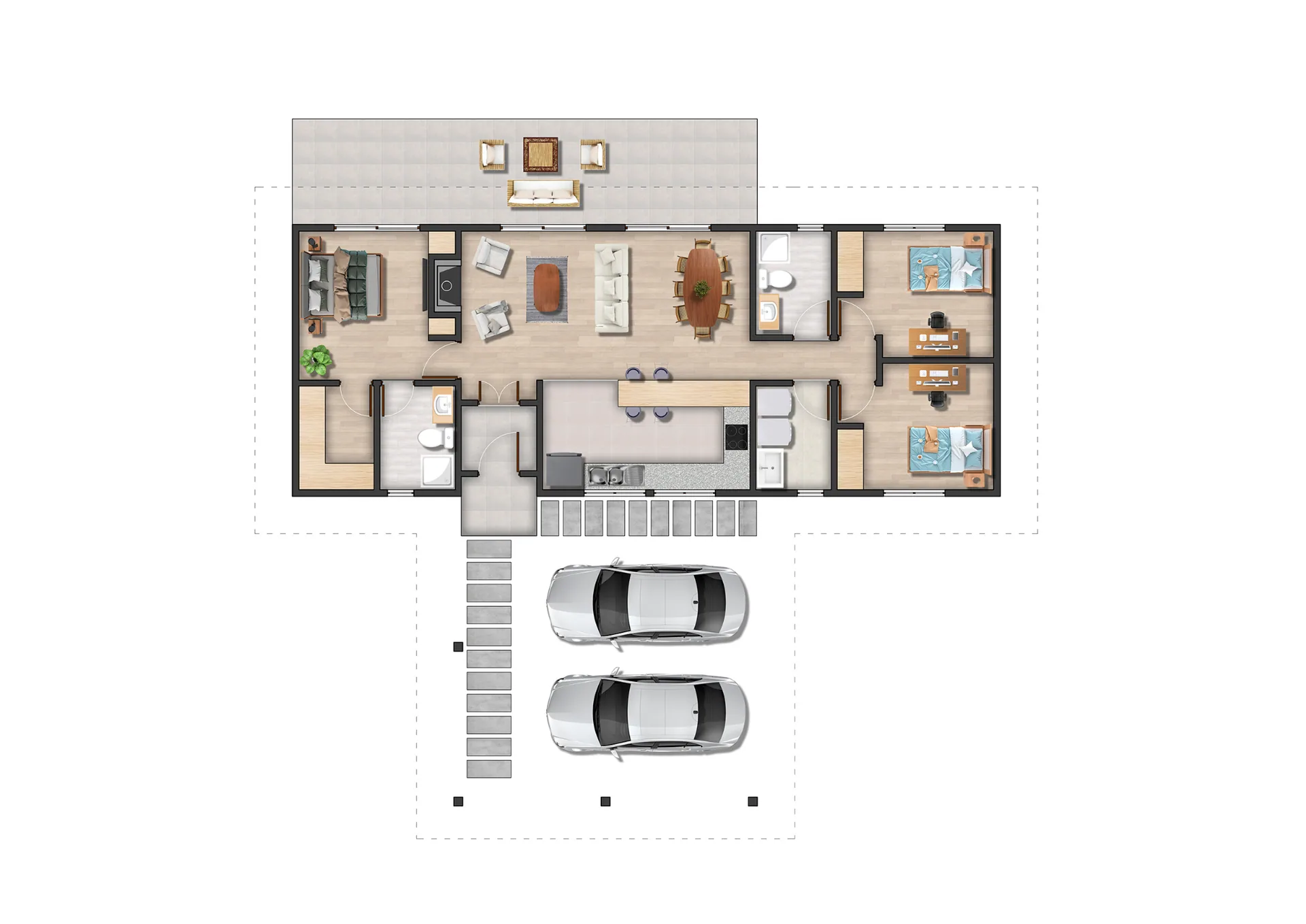 Plano de distribución - Modelo M100